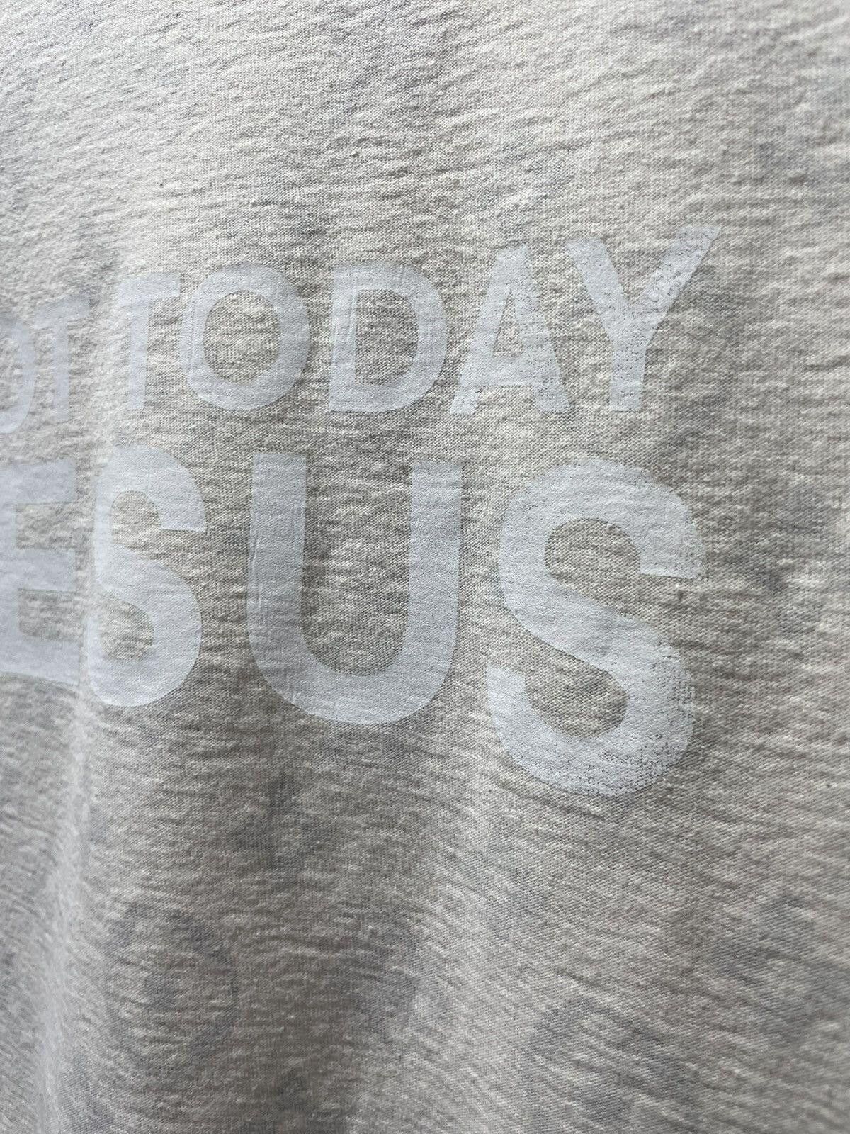 Vintage NOT TODAY JESUS off white tee white text inside out monogram Size US M / EU 48-50 / 2 - 4 Thumbnail