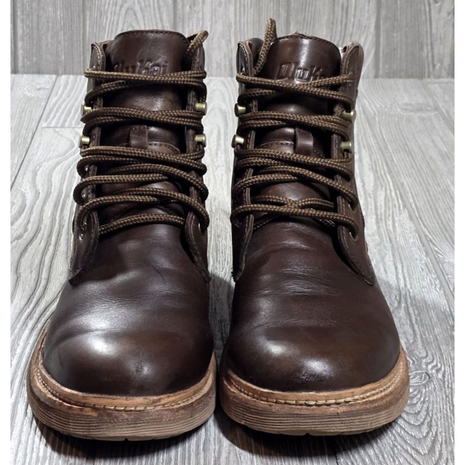 Olukai OLUKAI KILAKILA MENS Chukka Boot Leather Dark BROWN 8.5 Size US 9 / EU 42 - 5 Thumbnail