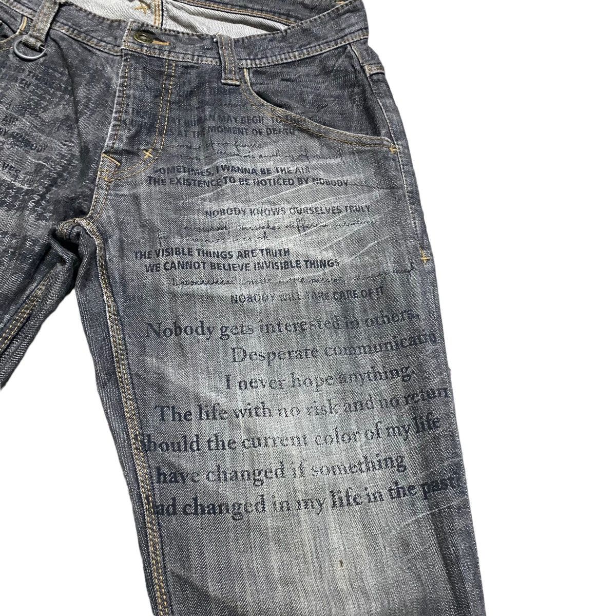 Japanese Brand HIDEAWAYS NICOLE Denim Flare Jeans Size US 31 - 4 Thumbnail