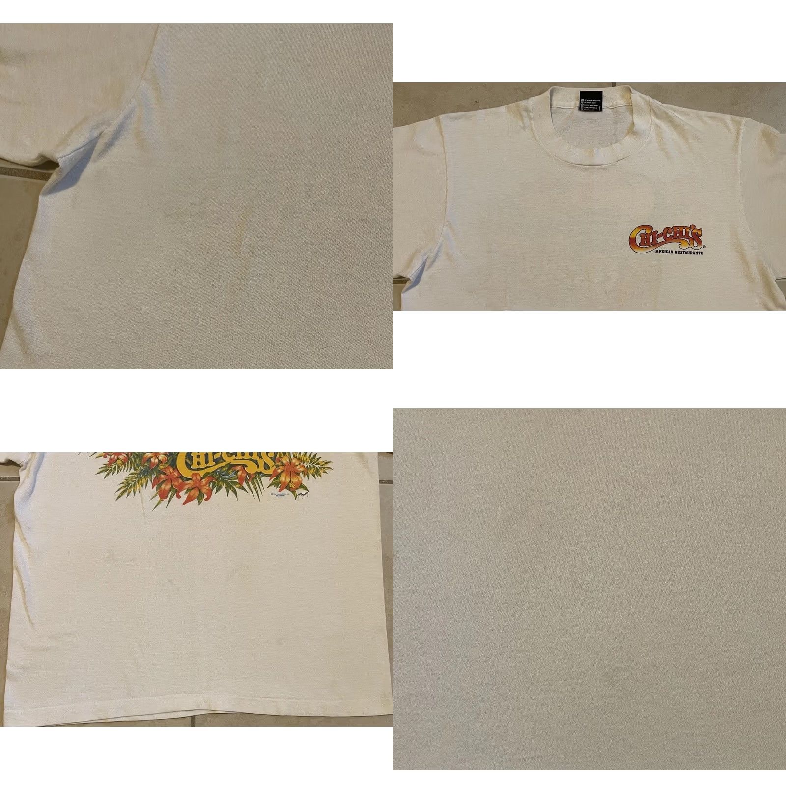 Vintage VINTAGE 80s Chi Chi’s Parrot Shirt S Bar Beach Animal Flower Surf Grunge 70s White Mens Size US S / EU 44-46 / 1 - 8 Thumbnail