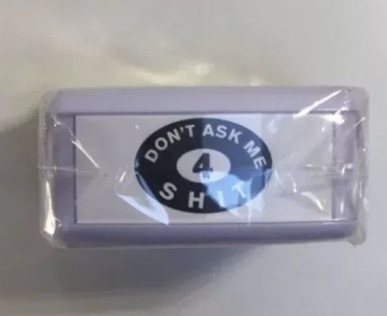 Supreme Don't Ask me for 4 Sh1t stamp white Box logo S/S 18 Size ONE SIZE - 4 Thumbnail