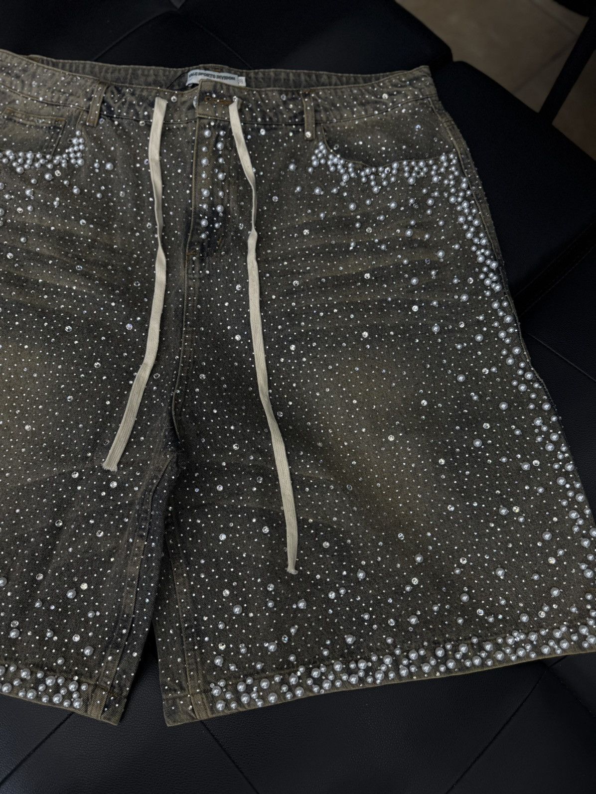 Vale Valley Vale Blue Rhinestone Shorts Size 38 (NEW) Size US 38 / EU 54 - 6 Thumbnail