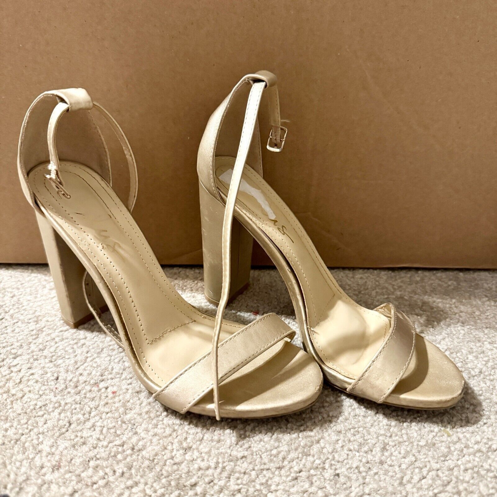 Other Lulus 6 Ankle Belted Taylor Suede Ankle Strap Heels Open Toe Size US 6 / IT 36 - 1 Thumbnail