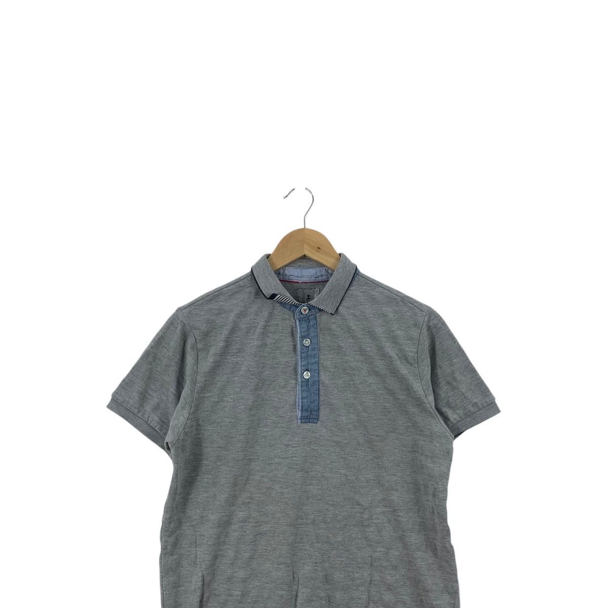 Takeo Kikuchi Vintage TAKEO KIKUCHI JAPAN Minimalist Design Polo Tee Shirt Size S / US 4 / IT 40 - 2 Thumbnail