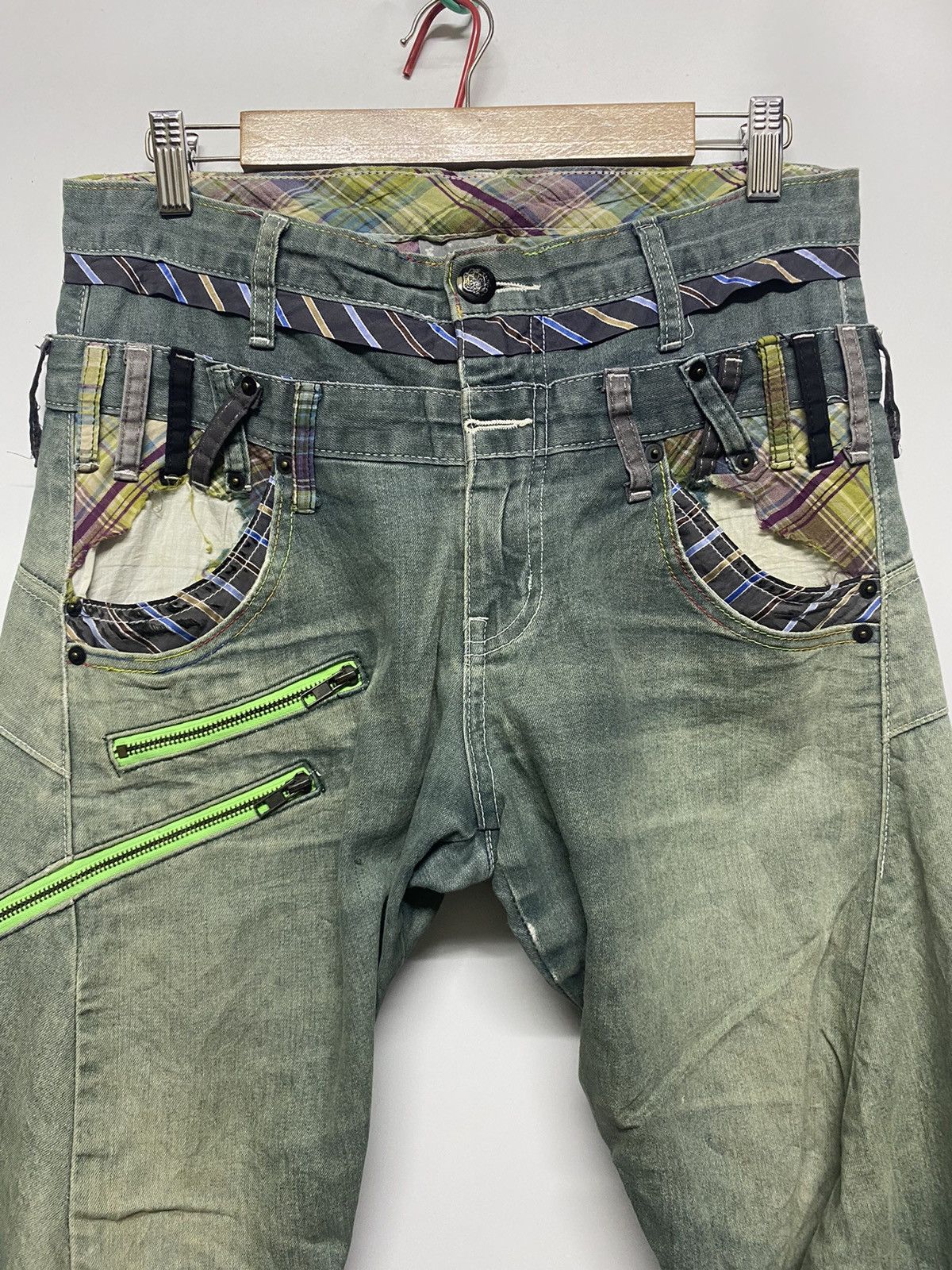 Hysteric Glamour × Japanese Brand BreathMin Double Waist Japanese Punk Pant Size US 32 / EU 48 - 3 Thumbnail