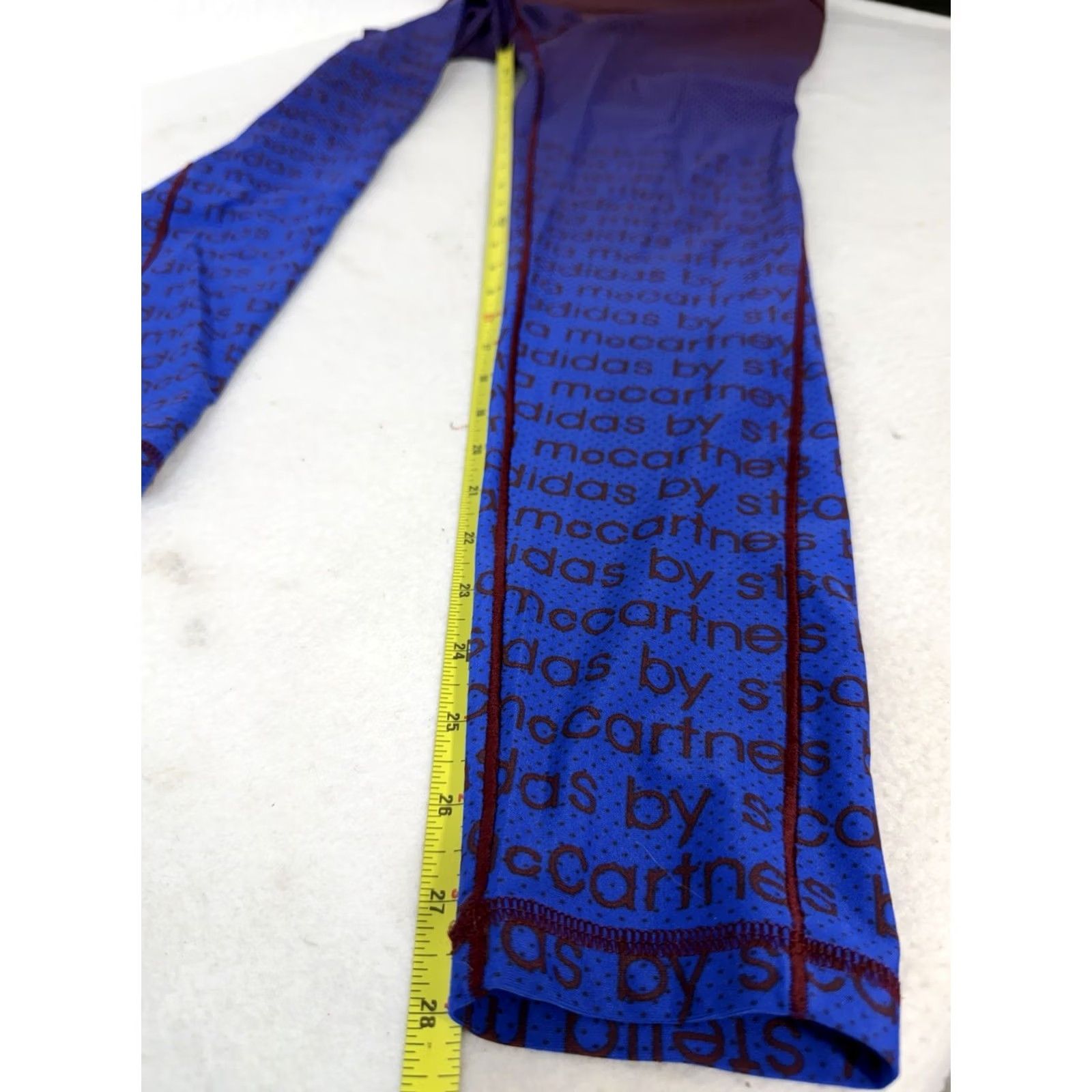 Stella McCartney Adidas by Stella McCartney Miracle Printed Sculpt Leggings Sz M Climalite Women Blue XS? Size 32" / US 10 / IT 46 - 3 Thumbnail