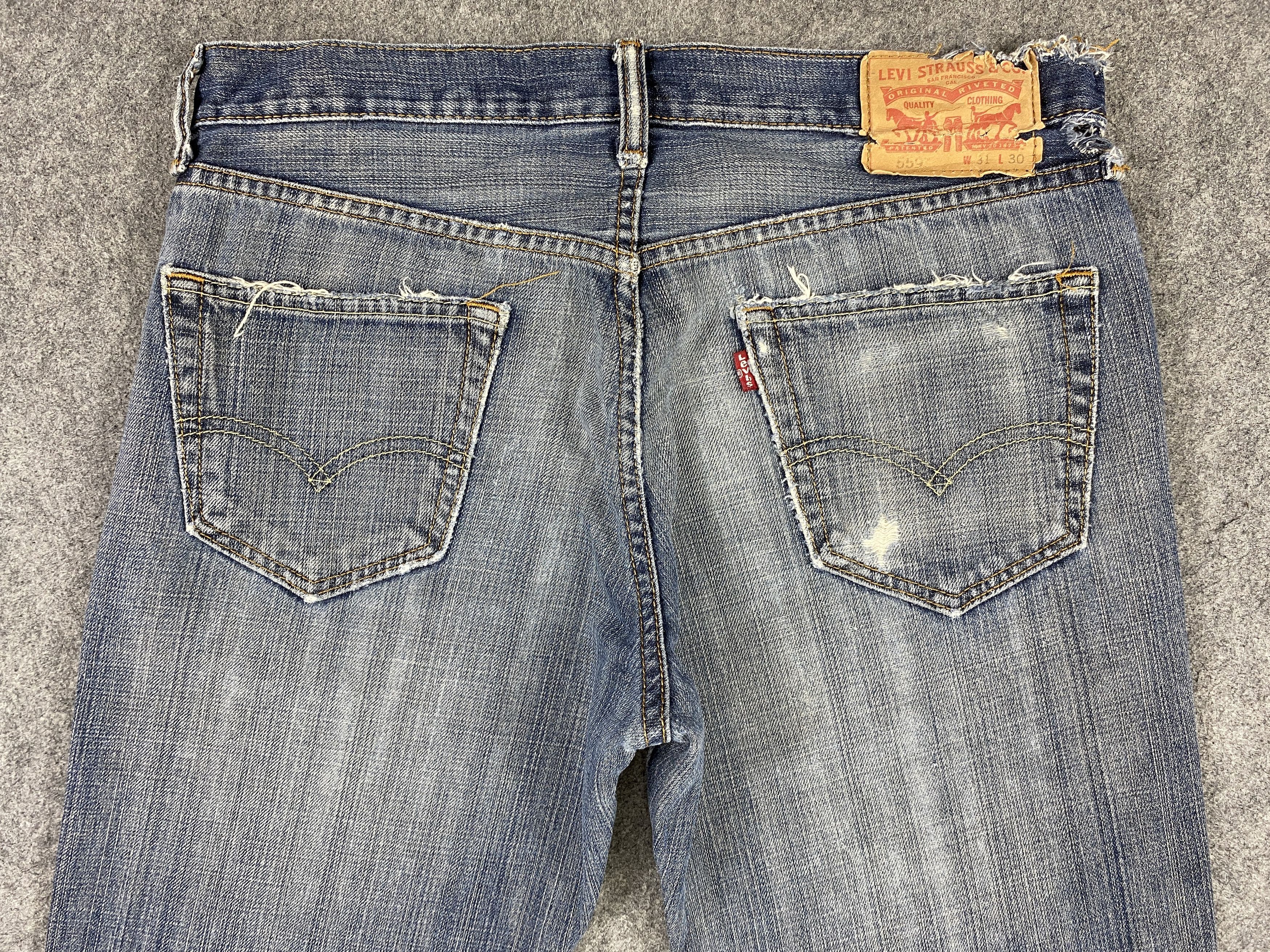 Levi's Distressed Blue Vintage Levi's 559 33x31 Denim -JN1997 Size US 33 - 4 Thumbnail