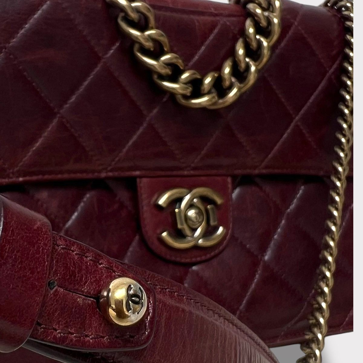 Chanel Chanel Perfect Edge Flap Burgundy Size ONE SIZE - 2 Thumbnail