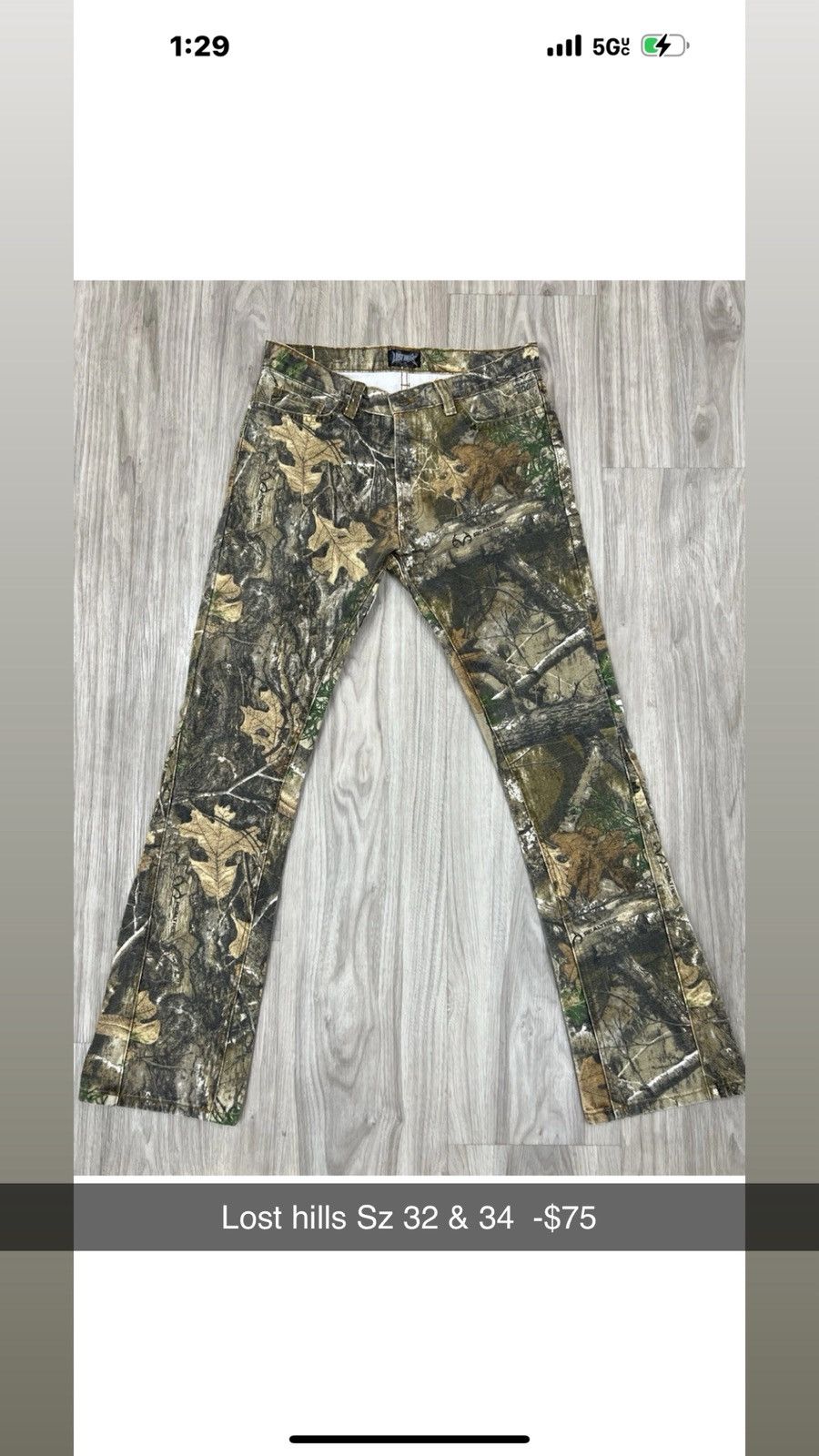 Lost hills Lost hills Camo Double Knee Pants Size 32 Size US 32 / EU 48 - 1 Thumbnail