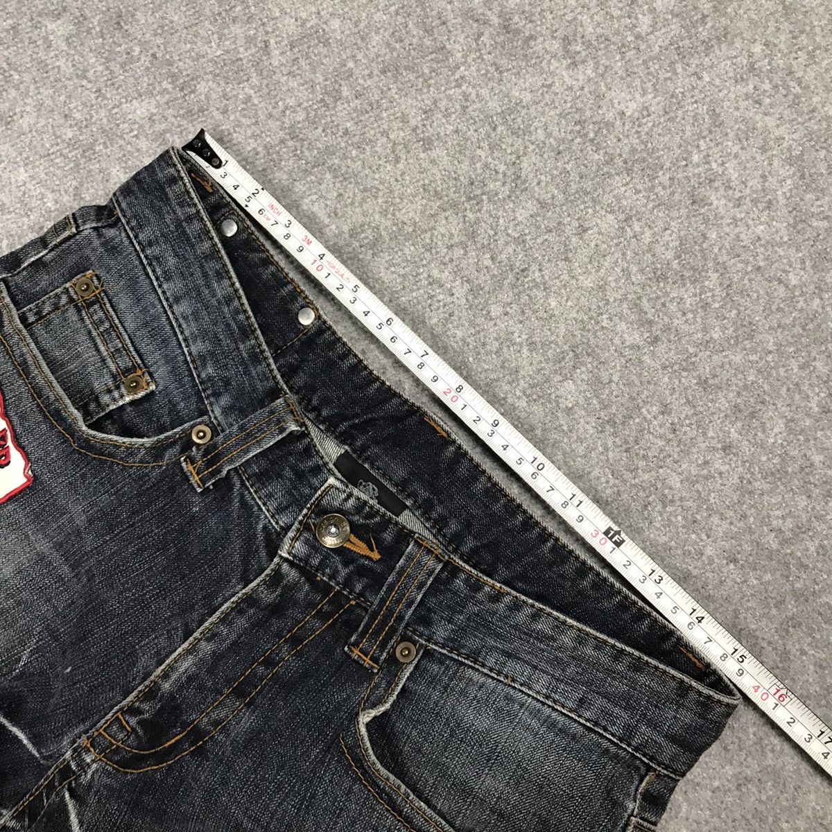Hysteric Glamour × Japanese Brand FLARE SEMANTICDESIGN DISTRESSED DENIM BOOTCUT PANTS Size US 30 / EU 46 - 18 Thumbnail