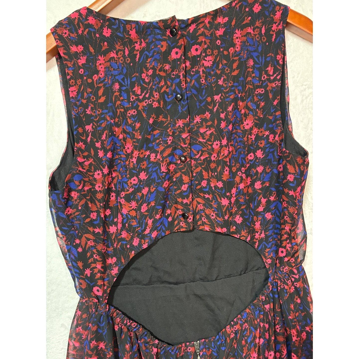 Jessica Simpson JESSICA SIMPSON Women's Black Floral Maxi Dress | Sz L | NWT Size L / US 10 / IT 46 - 5 Thumbnail