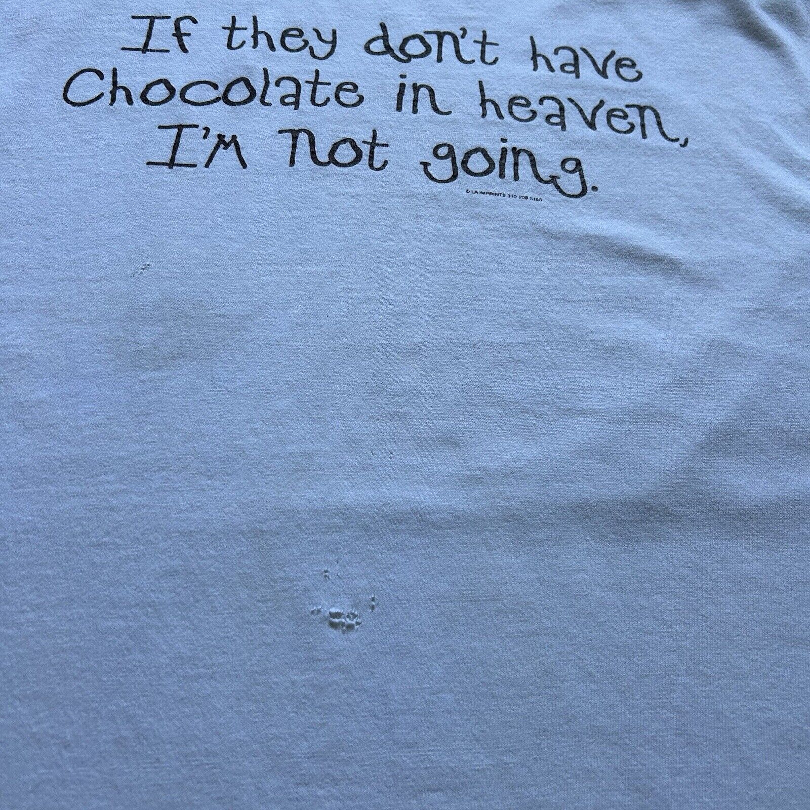 Vintage Vintage Y2K Chocolate In Heaven Shirt XL Funny Words Graphic Size US XL / EU 56 / 4 - 3 Thumbnail
