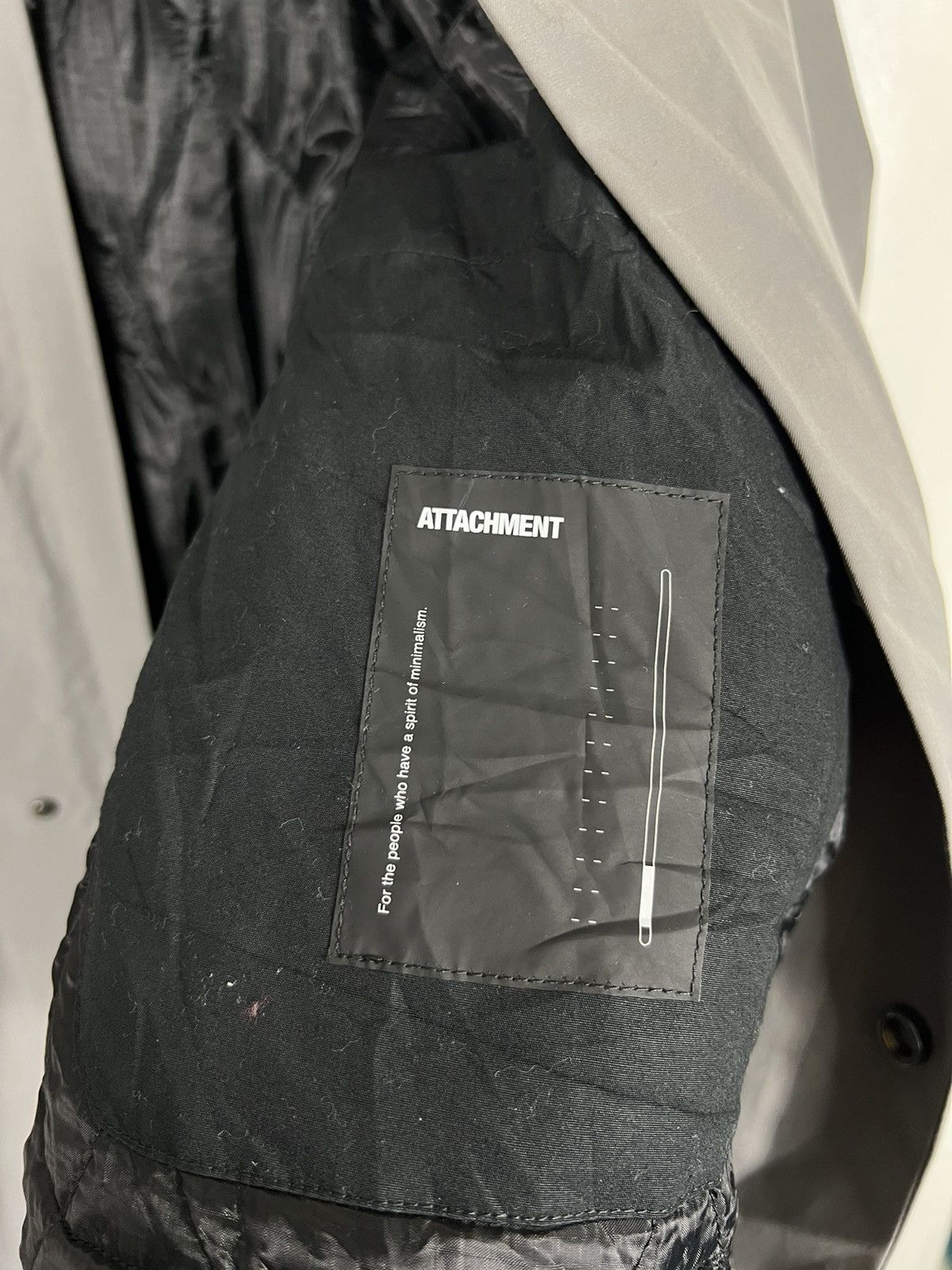 Attachment 🔥 RARE SAMPLE ATTACHMENT MINIMALISM INSULATION RAINCOATS Size US L / EU 52-54 / 3 - 12 Thumbnail