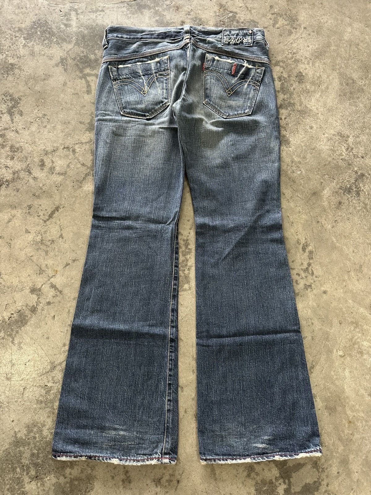 Levi's Levis Lady Style Mudwash Bootcut Flared Jeans Size 32" / US 10 / IT 46 - 10 Thumbnail