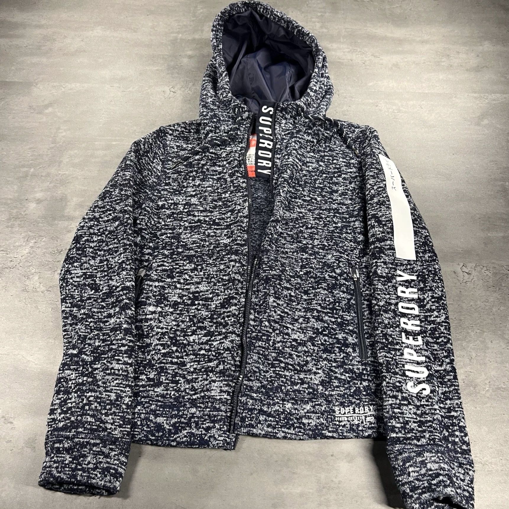 Superdry Superdry Jacket Women S Blue Storm Hooded Full Zip Activewear Jacket Heather Polyester Fall Spring Mens? Womens Size S / US 4 / IT 40 - 2 Thumbnail