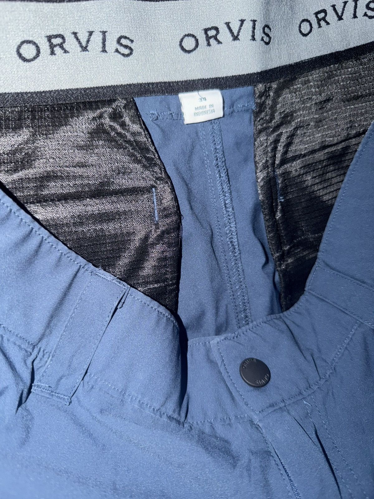 Other Orvis Shorts Mens 34 Blue Performance Chino Cargo Pockets Size US 34 / EU 50 - 5 Thumbnail