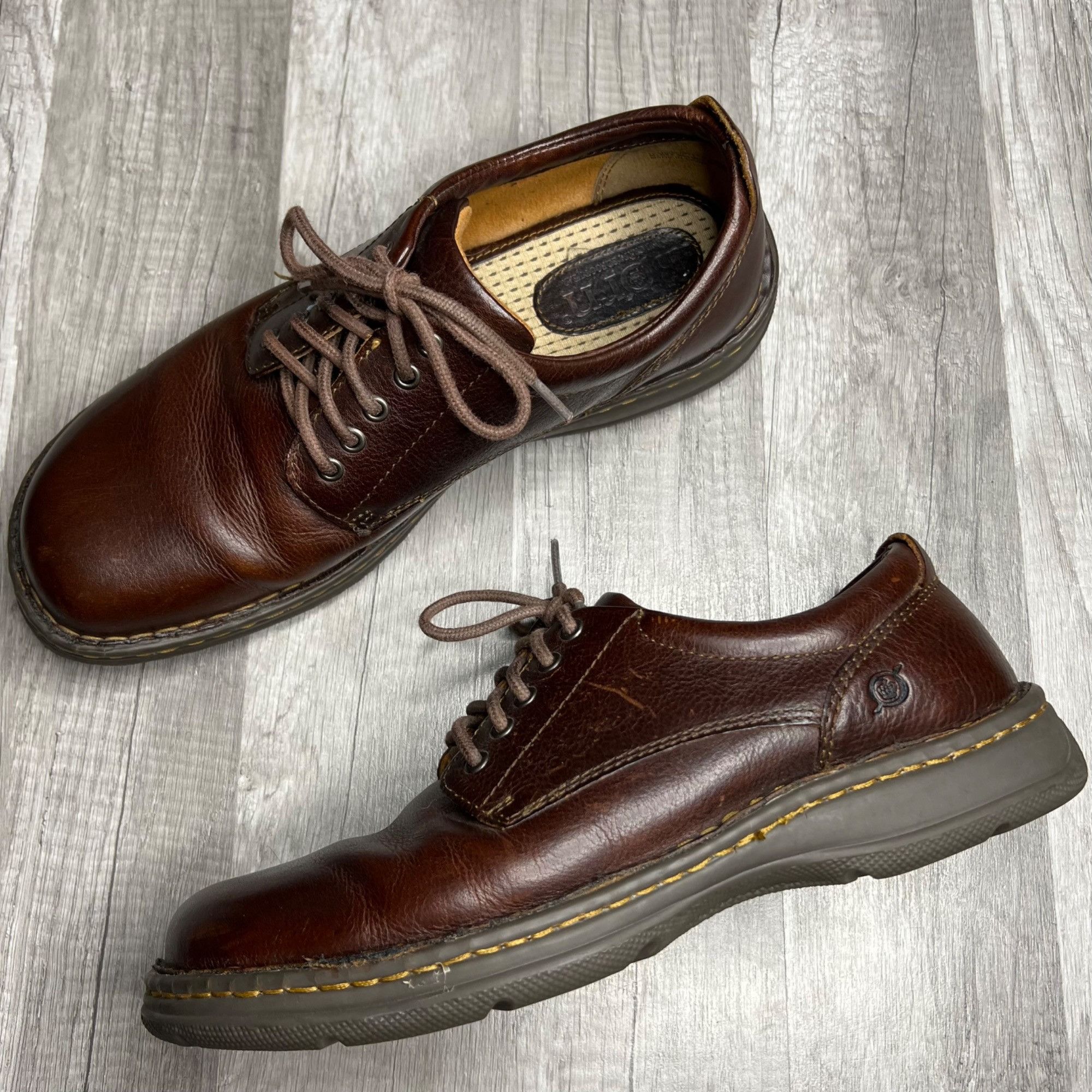 Born Born Mens Hutchins Brown Leather Oxford Lace Up Shoes Grailed
