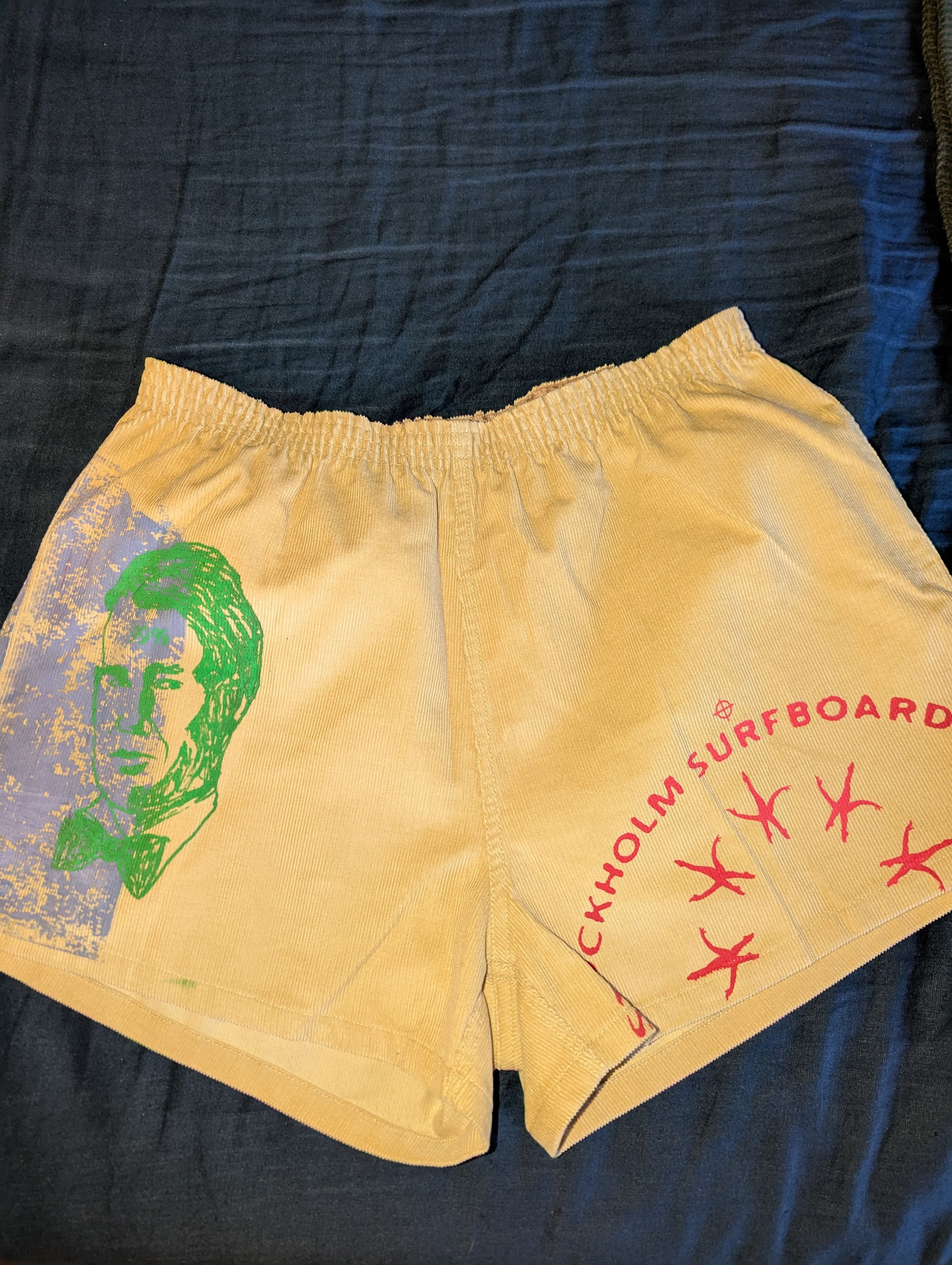 Stockholm Surfboard Club Stockholm Surfboard Club Cord Shorts Size US 34 / EU 50 - 3 Thumbnail