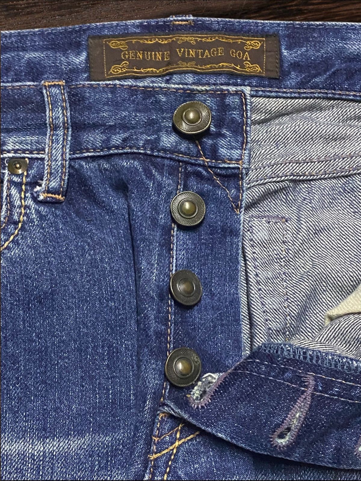 GOA Goa Selvedge Denim Distressed Jeans Size US 30 / EU 46 - 10 Thumbnail