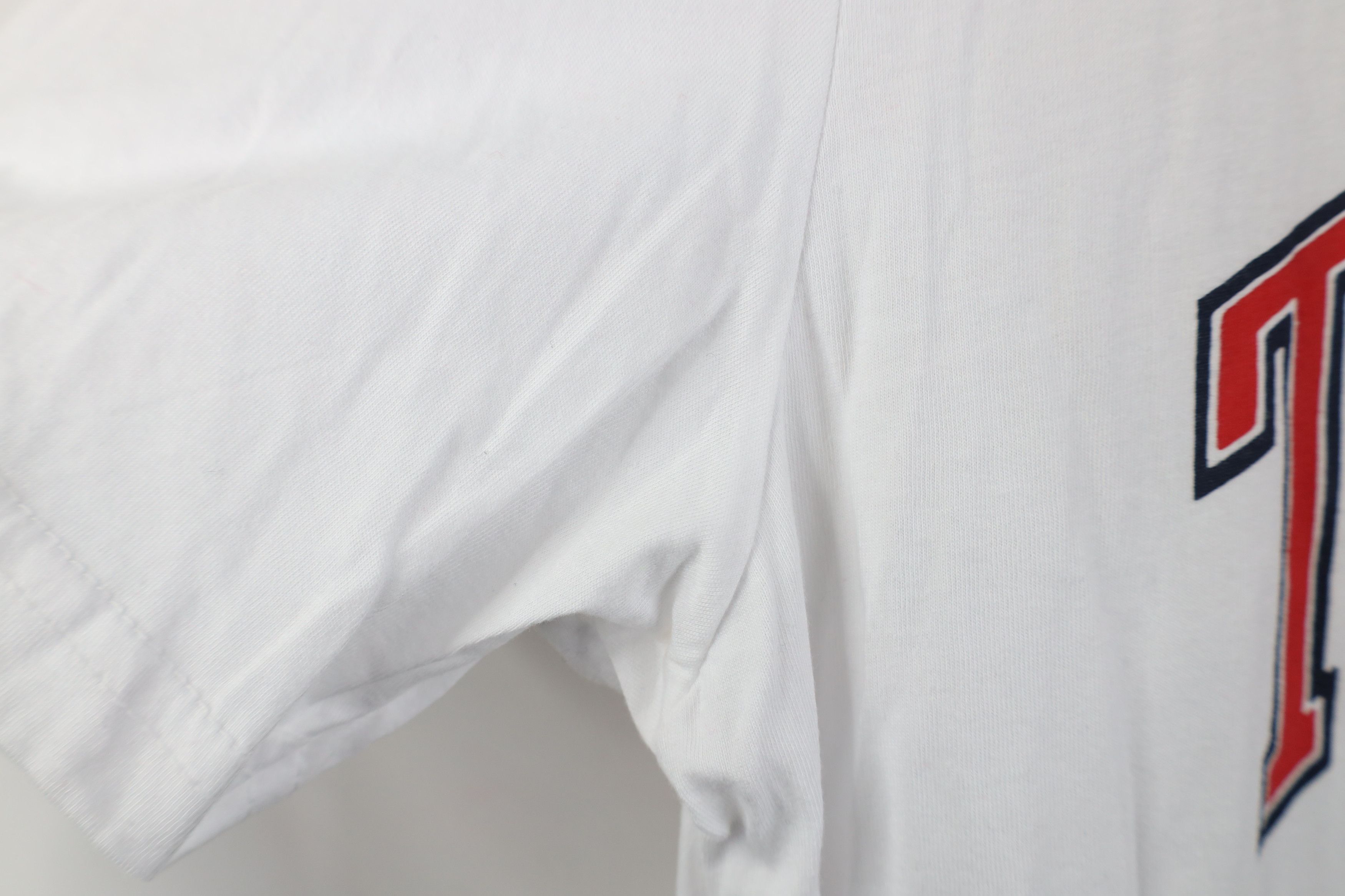 Tommy Hilfiger Vintage Y2K Tommy Hilfiger Big Logo Patch T-Shirt White Size US XXL / EU 58 / 5 - 6 Thumbnail