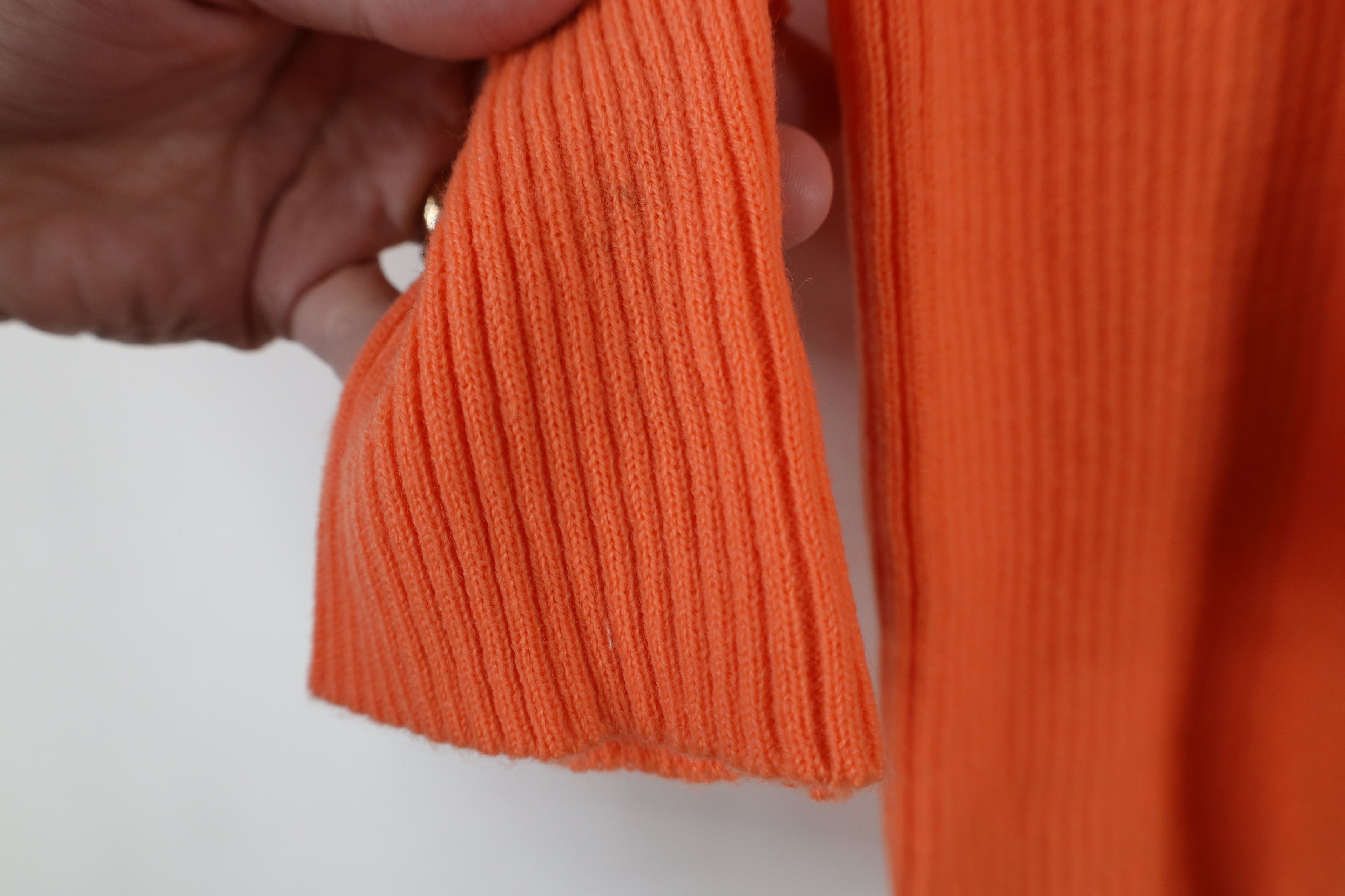 Vintage Vintage 70s Streetwear Ribbed Knit Back Zip Sweater Size M / US 6-8 / IT 42-44 - 6 Thumbnail