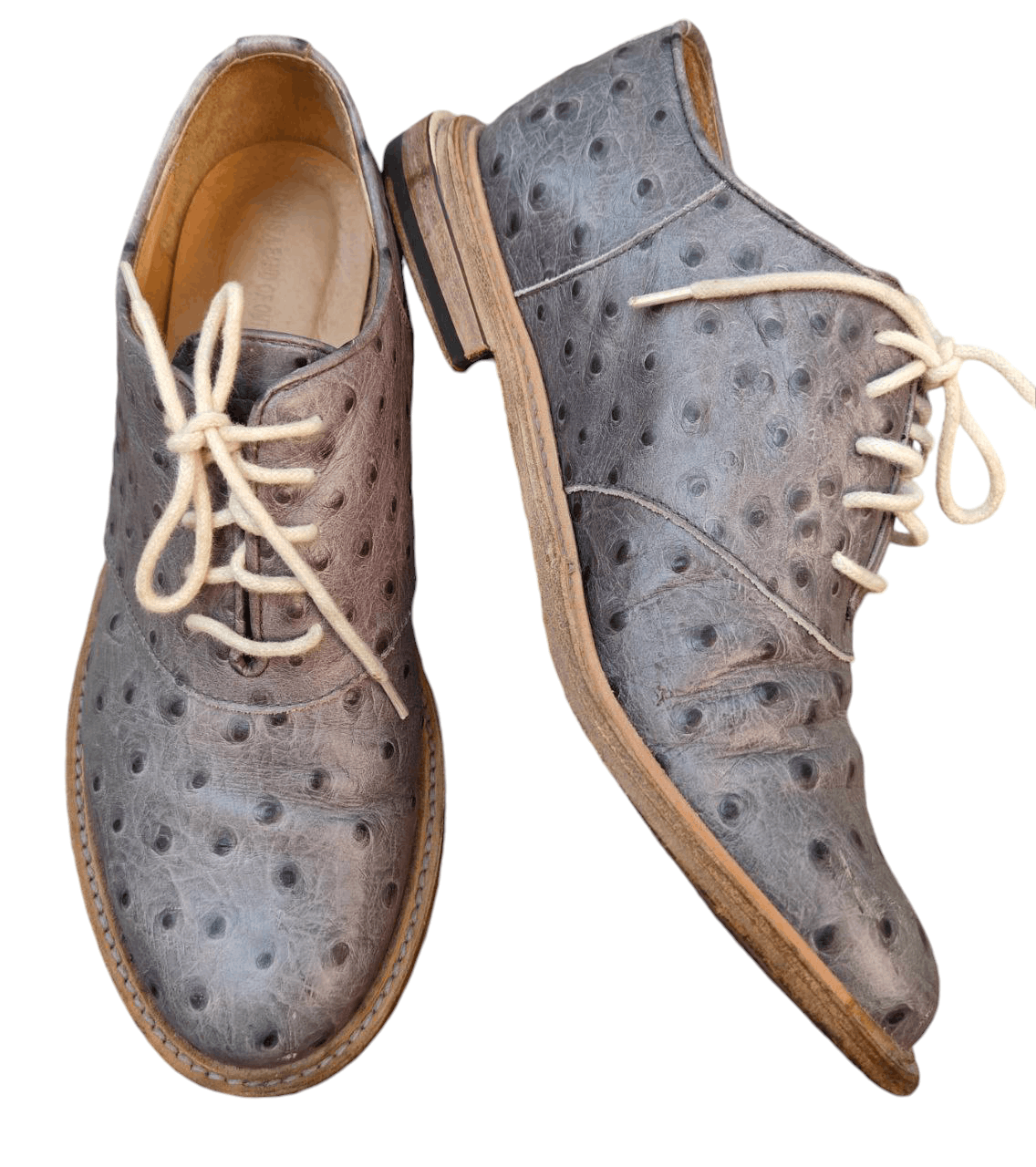 Band Of Outsiders Band of Outsiders Ostrich Leather Shoe Size US 7 / IT 37 - 1 Thumbnail