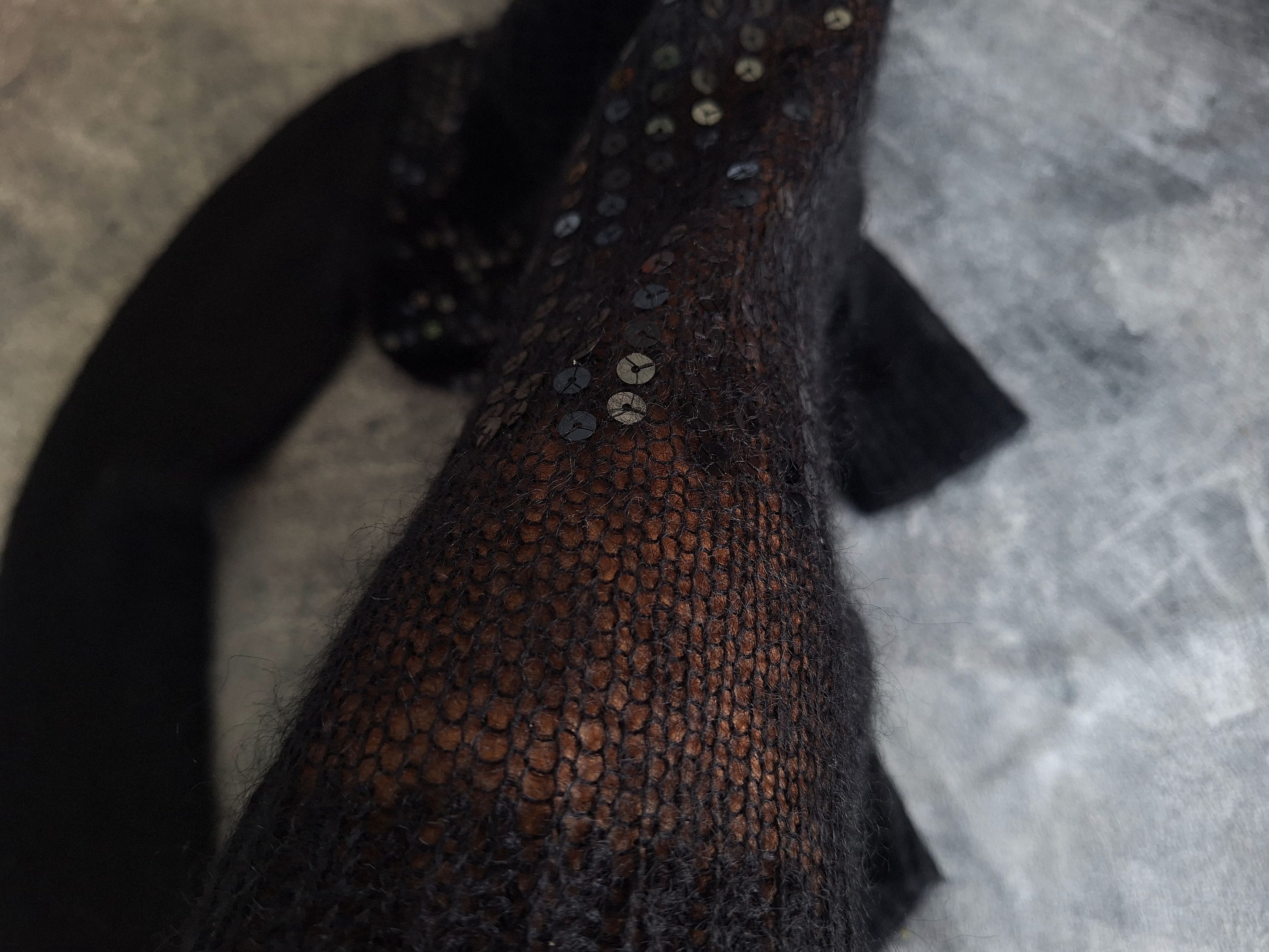 Comme des Garcons × Junya Watanabe Junya Wantanabe Black Mohair Blend Sequin Size US M / EU 48-50 / 2 - 5 Thumbnail