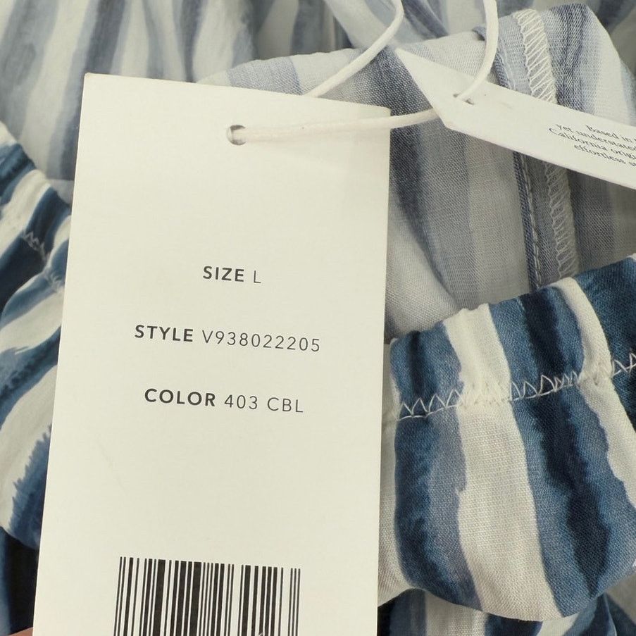 Vince NWT Vince Women's Painterly Coastal Blue Striped Shorts Size 32" / US 10 / IT 46 - 3 Thumbnail