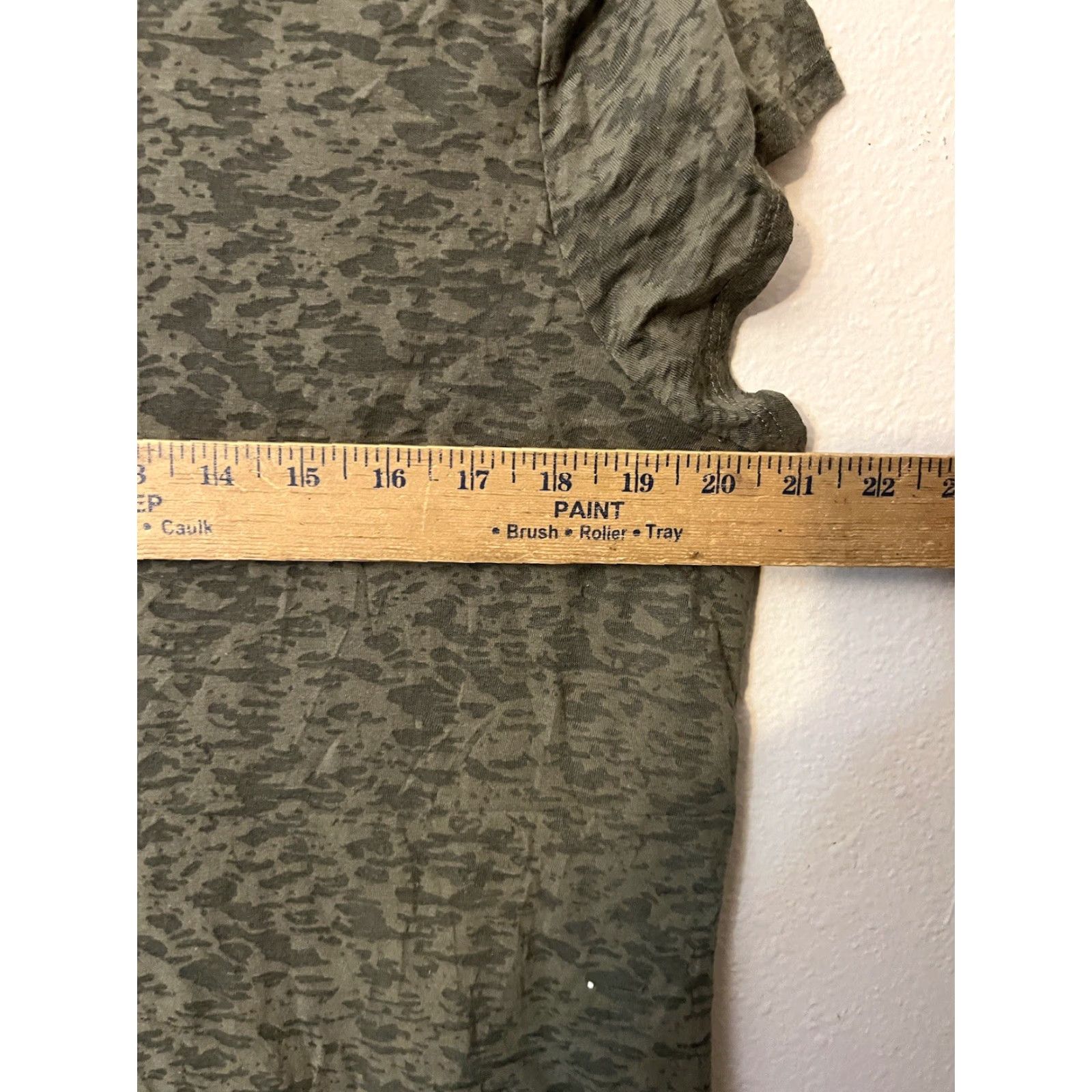 Vintage Chico’s T-Shirt Short sleeve Green Sequin Lined Burnout Style XS XL Womens Top Basic Casual Pullover Round Neck Cotton Polyester 3 (XL) Size XL / US 12-14 / IT 48-50 - 6 Thumbnail