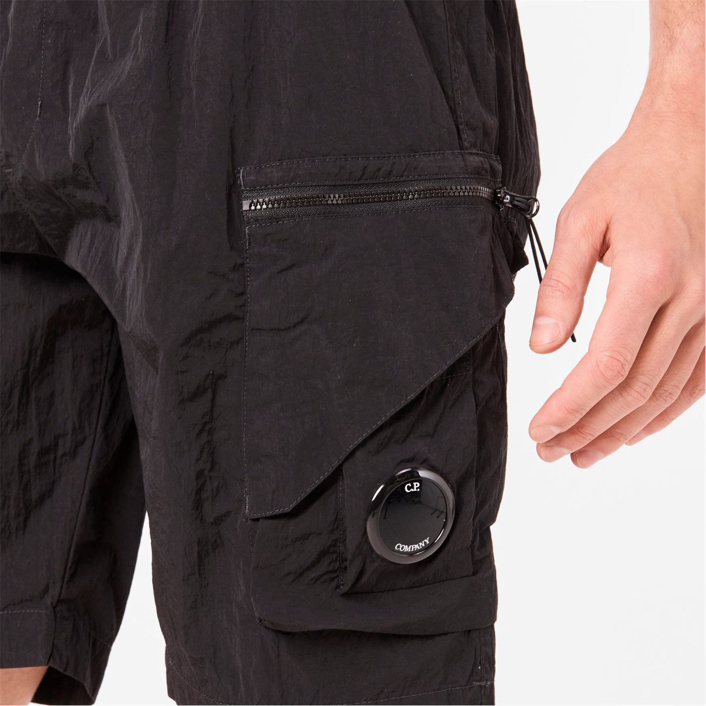 C.P. Company o1g2r1mq0426 Chrome Lens Swim Shorts in Black Size US 38 / EU 54 - 6 Thumbnail