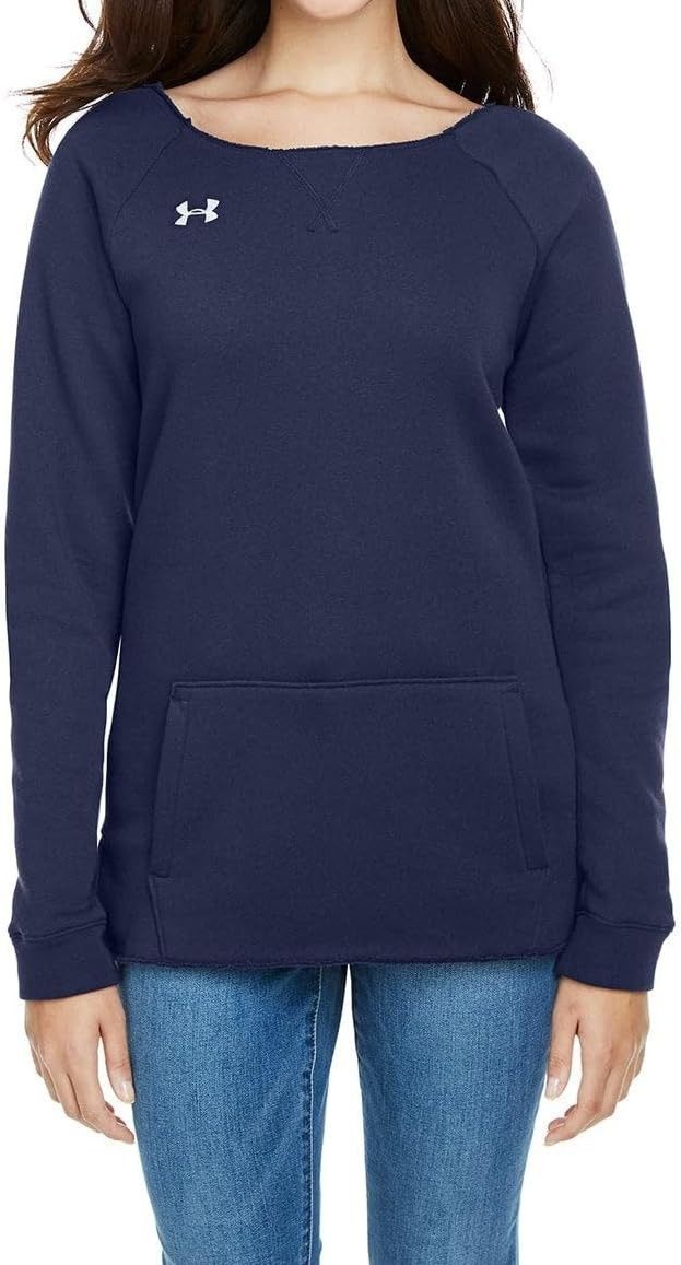 Under Armour Under Armour 1305784 Hustle Fleece Sweatshirt Navy ( S ) Size S / US 4 / IT 40 - 1 Thumbnail
