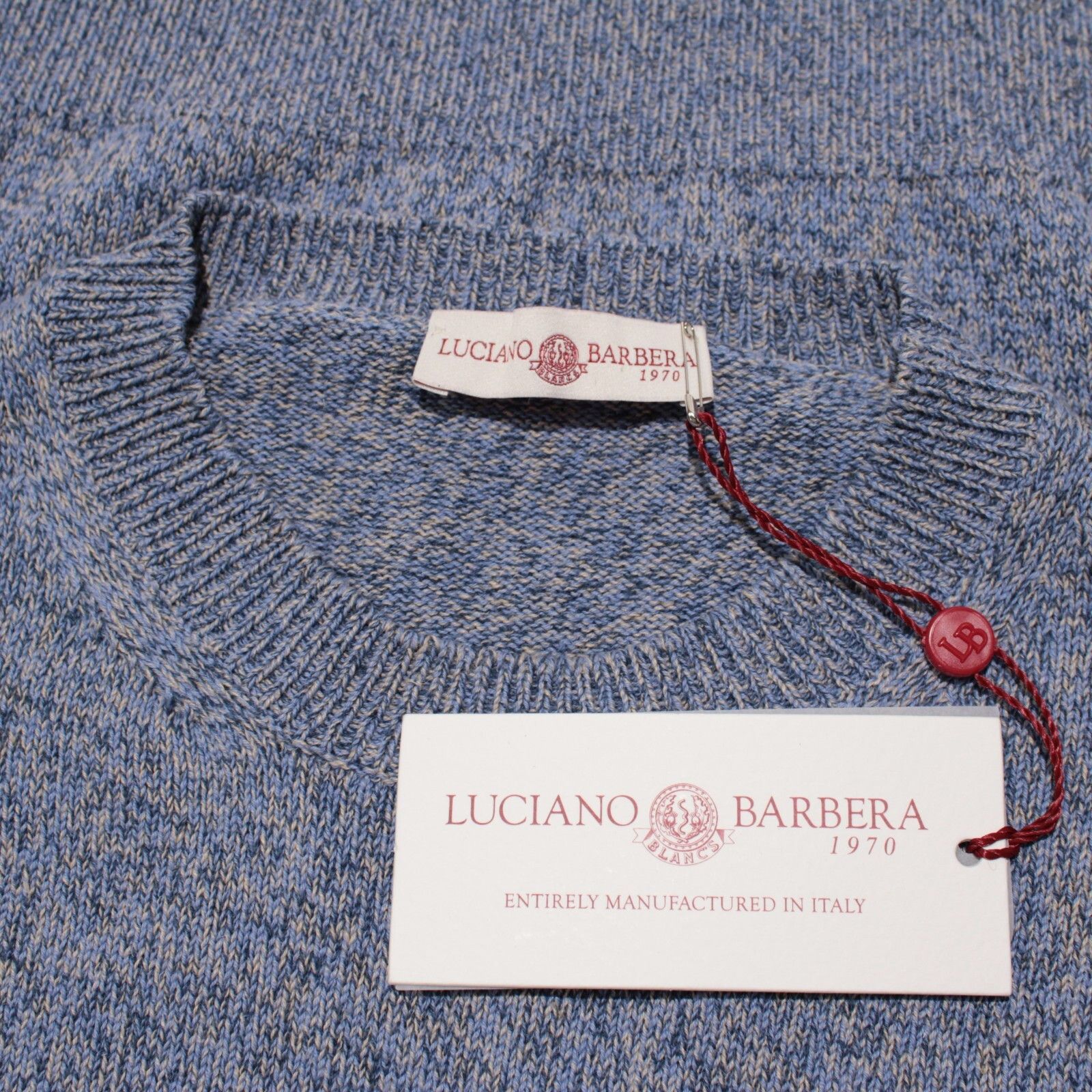 Luciano Barbera Luciano Barbera Sweater Size US M in Blue Size US M / EU 48-50 / 2 - 1 Thumbnail