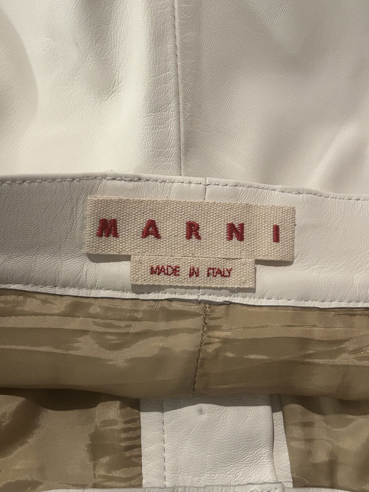 Marni SS25 MSRP: $2.7k Leather Oversized Pants Size US 36 / EU 52 - 5 Thumbnail