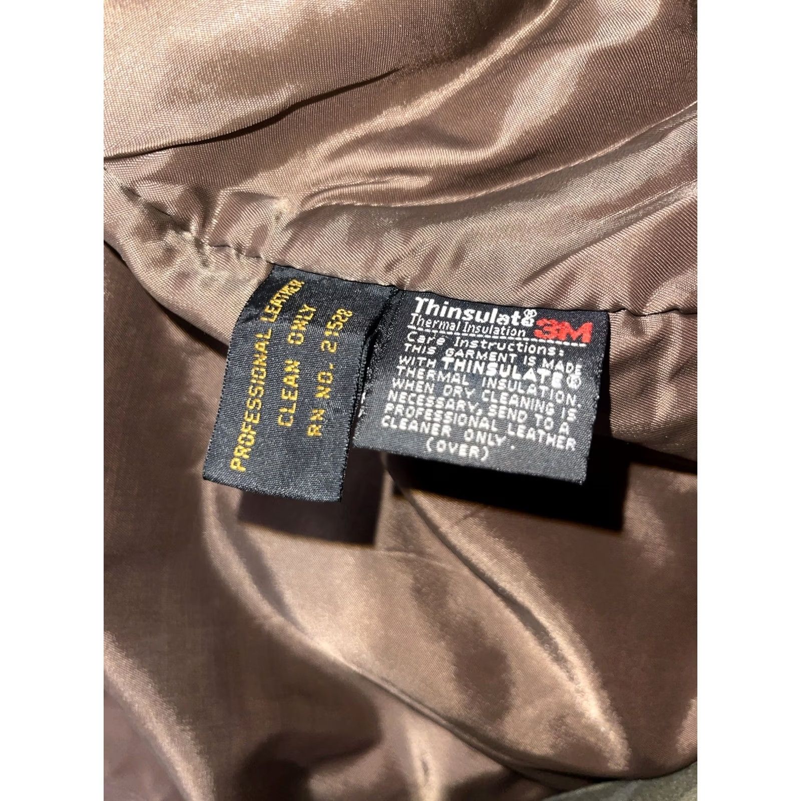 Vintage VINTAGE Reed Leather Bomber Jacket Coat Thinsulate Lined Sz 46 BIG Mens Brown 90s Classic Leather Bomber Zip Snap Pockets Cinch Waist Leather Coat Size US S / EU 44-46 / 1 - 7 Thumbnail
