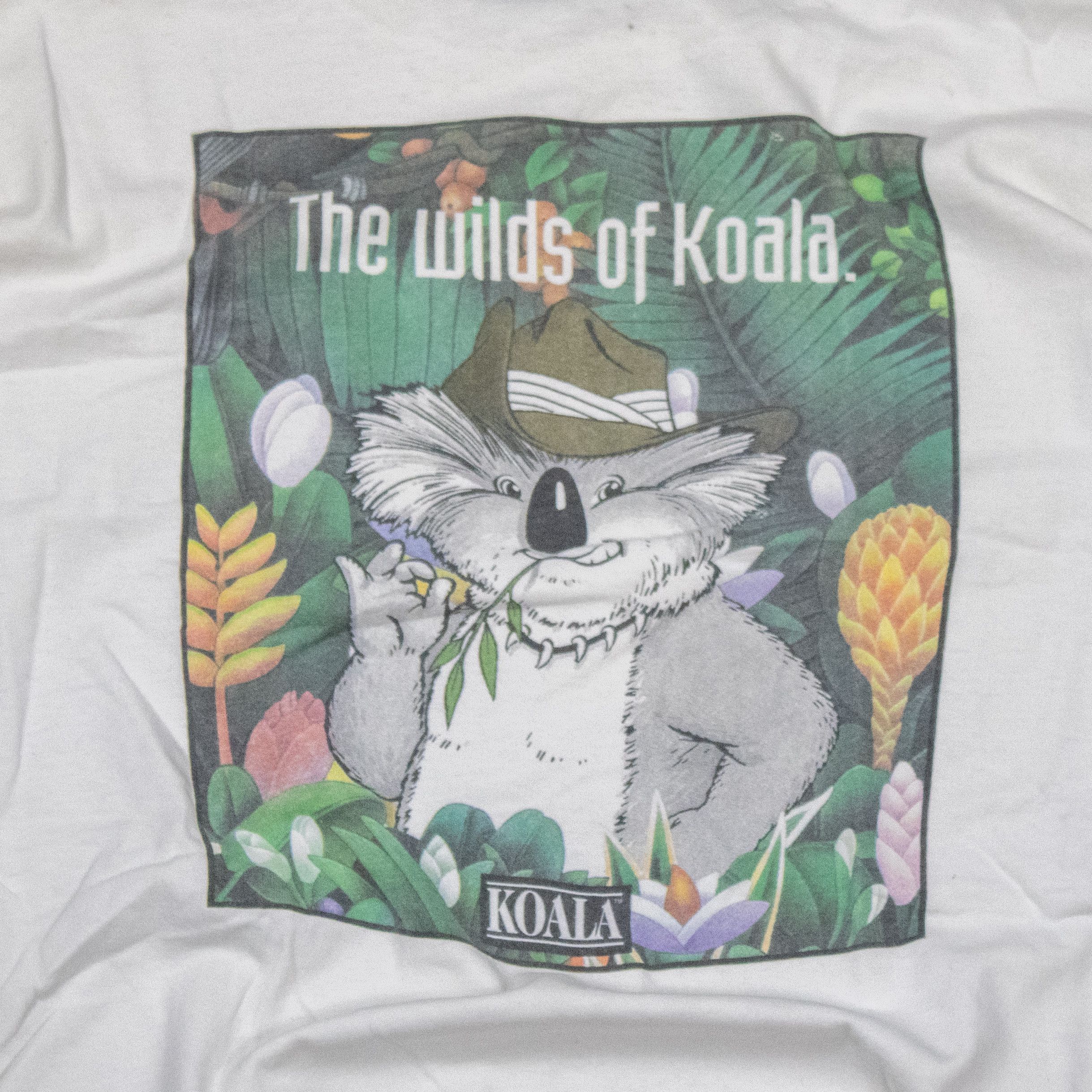 Fruit Of The Loom × Vintage Vintage 1990’s The Wild Of Koala Single Stitch White Tee Size US XL / EU 56 / 4 - 8 Thumbnail