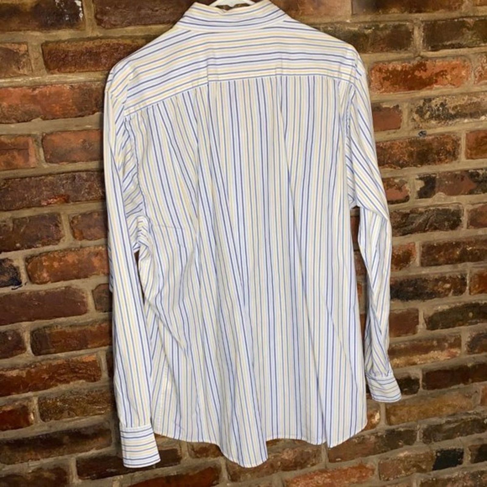 Sonoma Sonoma White Striped Long Sleeve Button Down Shirt Large Size US L / EU 52-54 / 3 - 6 Thumbnail