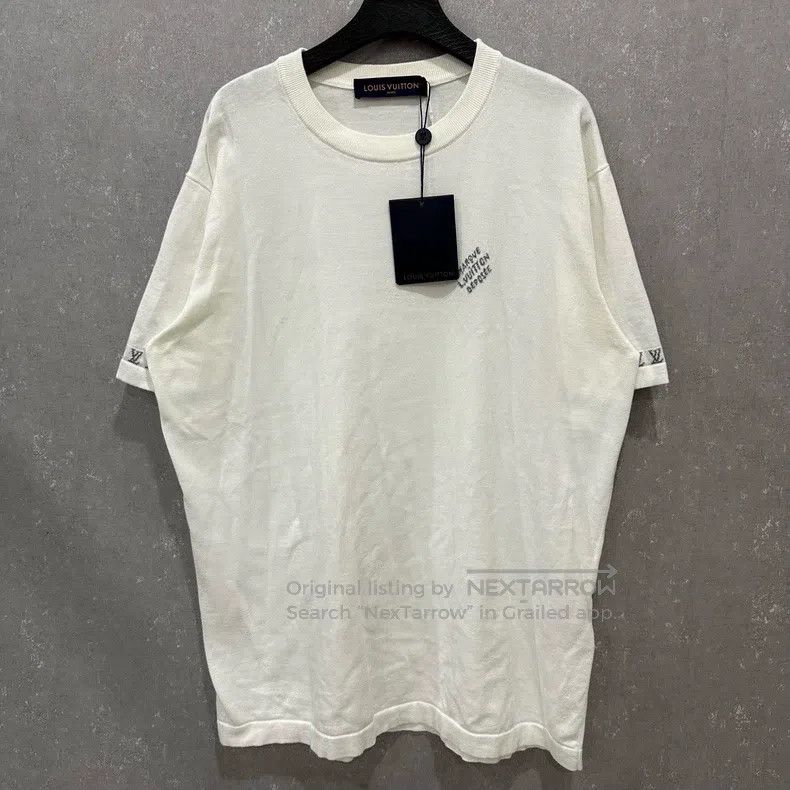 Louis Vuitton Louis Vuitton White Pin Short Sleeve Size US L / EU 52-54 / 3 - 1 Thumbnail