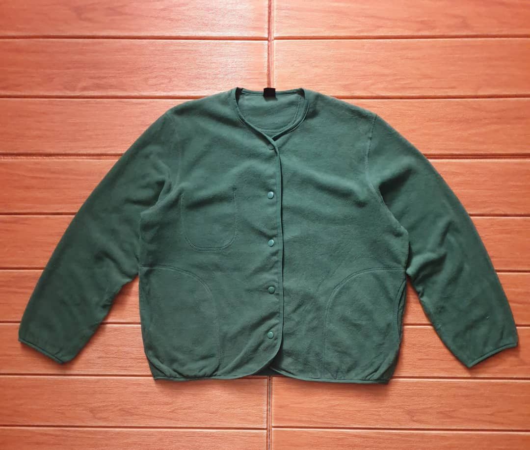 Japanese Brand WMB Green Colour snap button fleece Sweater Size US M / EU 48-50 / 2 - 1 Thumbnail