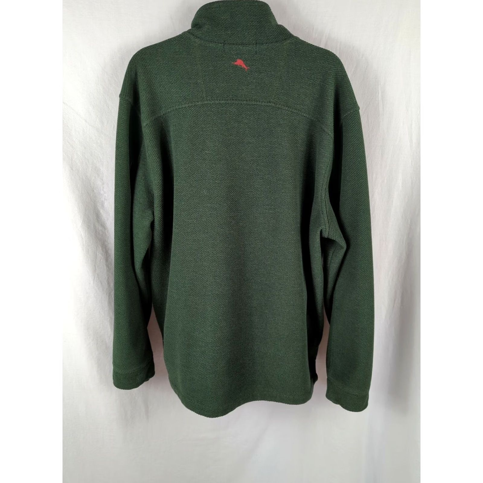 Tommy Bahama Tommy Bahama Mens XL Fleece Pullover Shirt Jacket Green Shacket Sweatshirt Pockets Logo Size US XL / EU 56 / 4 - 6 Thumbnail