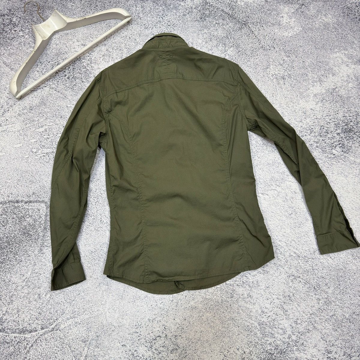 Diesel Diesel Green Cotton Overshirt Slim Fit L size Size US L / EU 52-54 / 3 - 8 Thumbnail