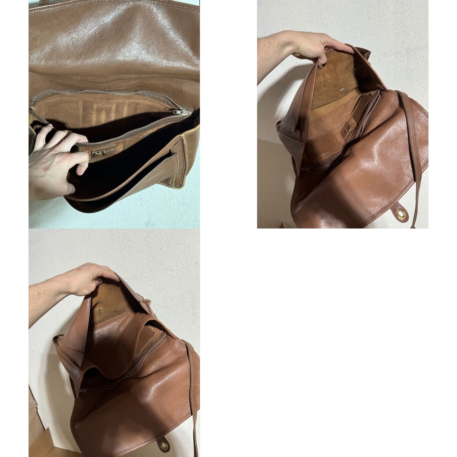 George VINTAGE Jack Georges USA Leather chestnut brown professional Attaché briefcase Bag Size ONE SIZE - 9 Thumbnail