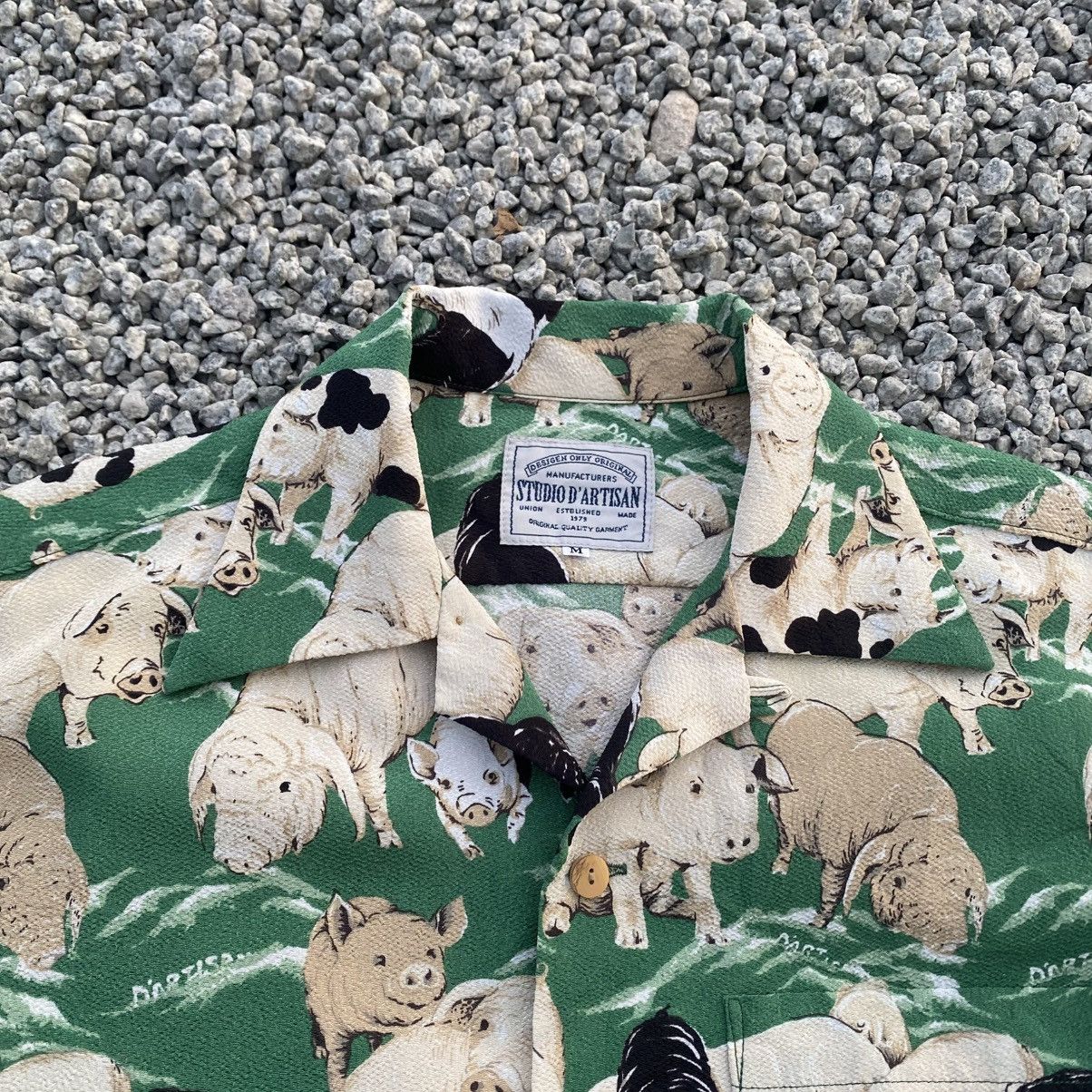 Studio D'Artisan Very Rare Vintage STUDIO DARTISAN Hundred Pigs Shirt Size US M / EU 48-50 / 2 - 2 Thumbnail