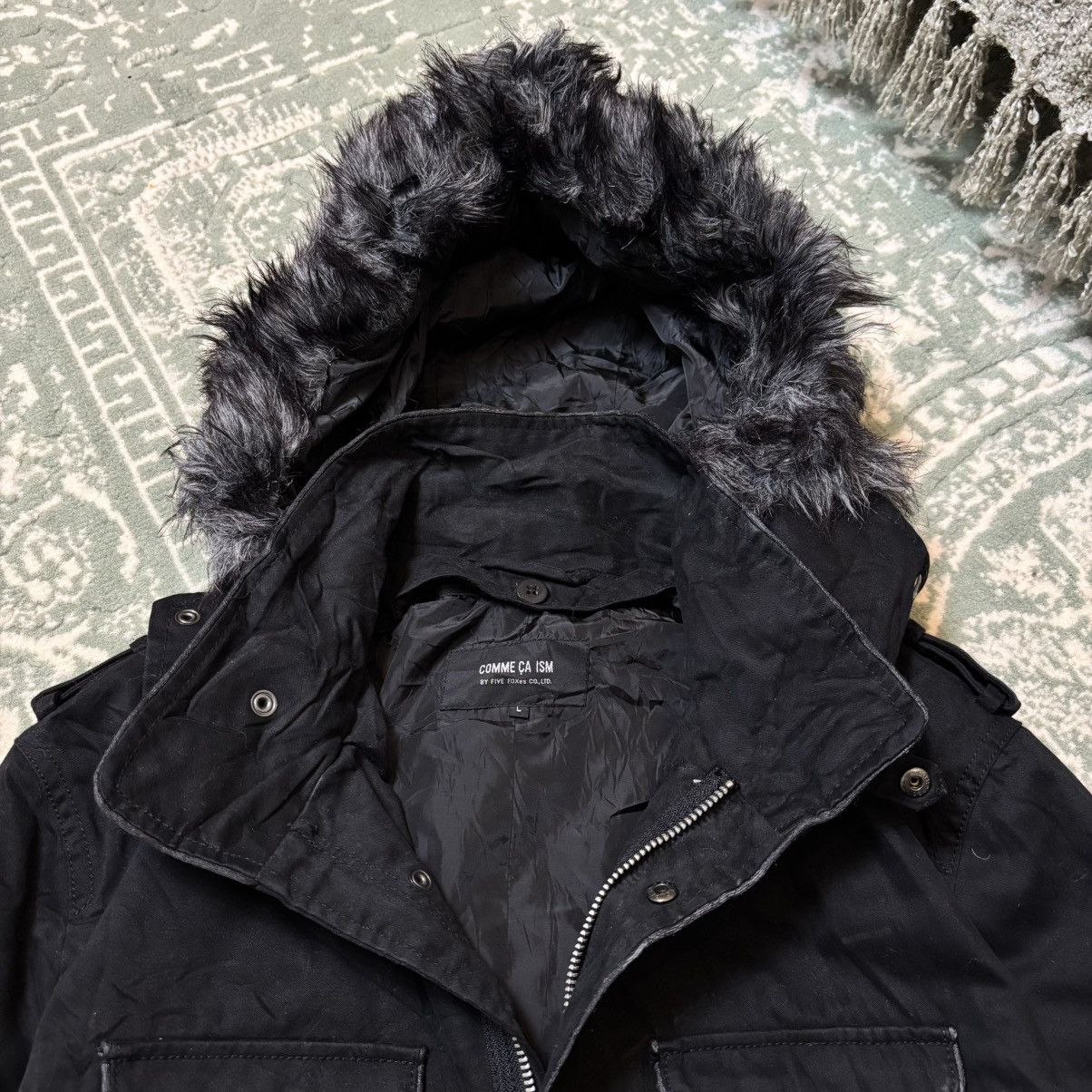 Comme Ca Ism × If Six Was Nine × Le Grande Bleu (L.G.B.) Comme ca ism Fur jacket IfSixWasNine LGB Style Size US L / EU 52-54 / 3 - 7 Thumbnail