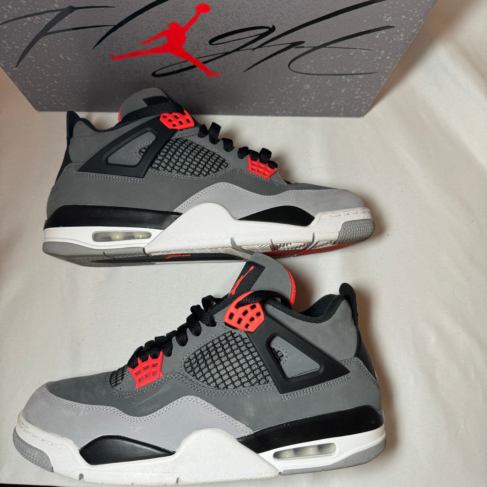 Jordan Brand × Nike Size 10 - Nike Air Jordan 4 Retro Infrared Men's Shoes Size US 10 / EU 43 - 2 Thumbnail