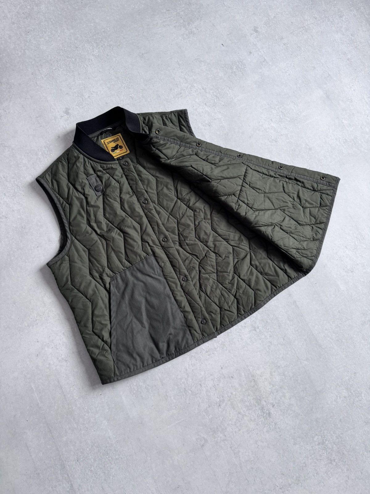 Ducati Ducati Scrambler Quilted Utility Vest Olive Green Size L Size US L / EU 52-54 / 3 - 5 Thumbnail