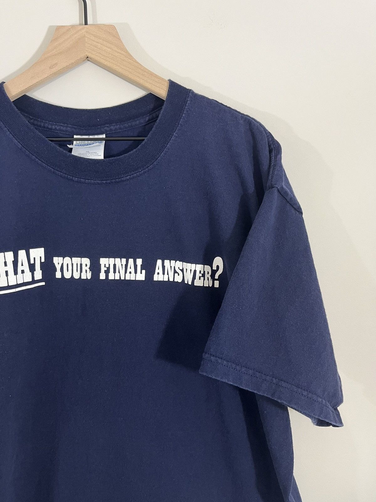 Vintage Is THAT Your Final Answer Faded Y2K Funny Tee Size US XL / EU 56 / 4 - 5 Thumbnail