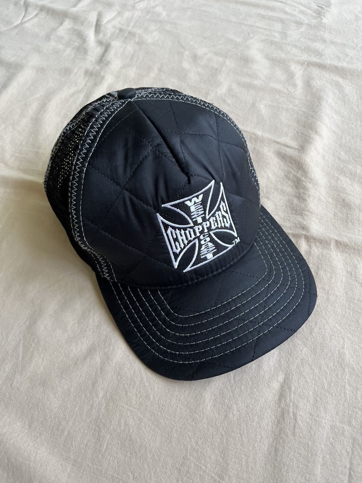 West Coast Choppers West Coast Choppers Quilted Trucker Hat Cap Size ONE SIZE - 10 Thumbnail
