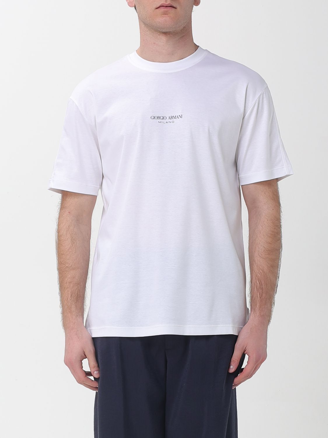 Giorgio Armani Giorgio Armani T-Shirt Men White Size US S / EU 44-46 / 1 - 1 Thumbnail