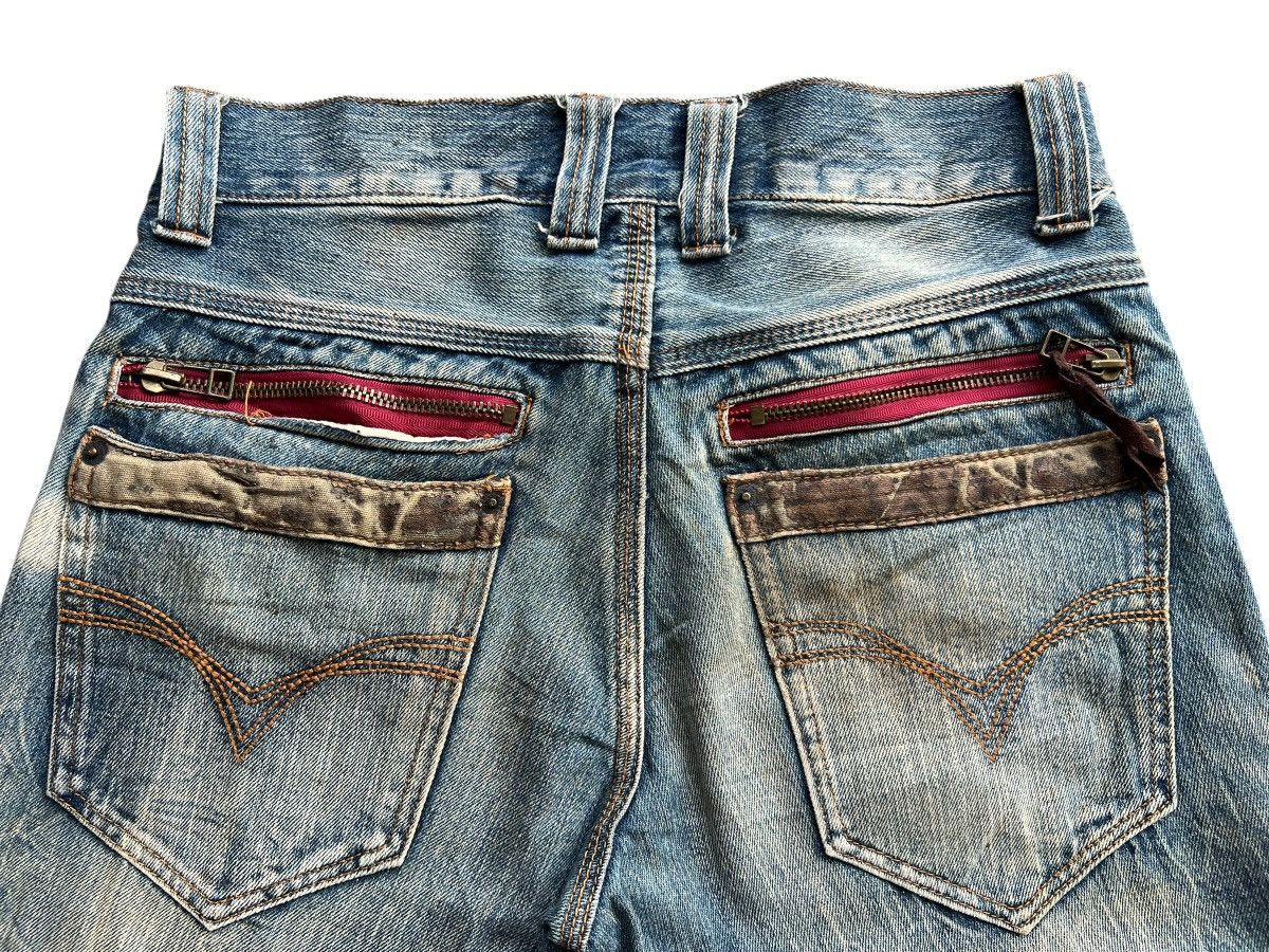 Vintage Y2K Exit Distressed Lowrise Denim Jeans 31x34 Size 31" - 7 Thumbnail