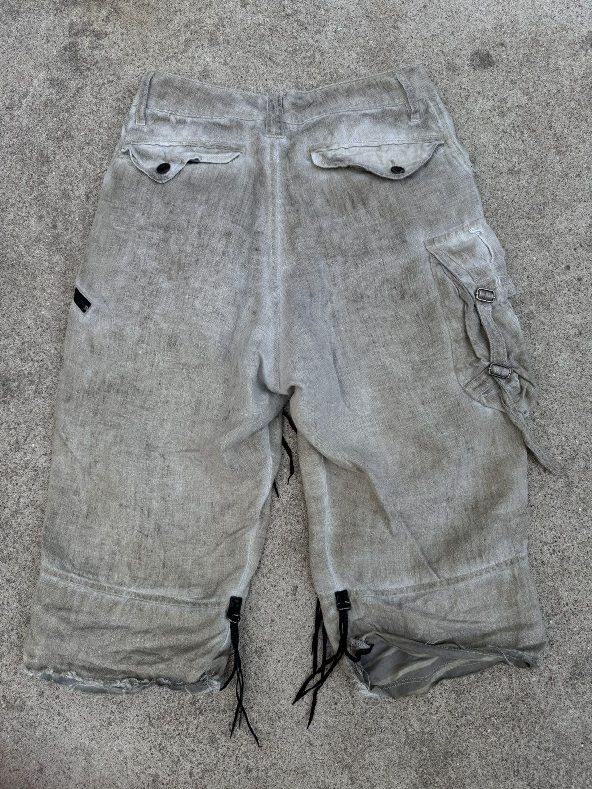 KMRii Kmrii Goat Linen Cargo Shorts Size US 31 - 12 Thumbnail